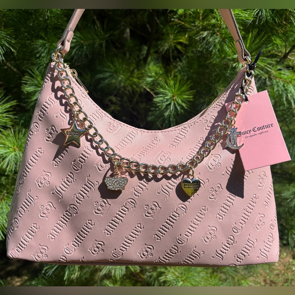 Juicy Couture Blush Shoulder Bag with Charms